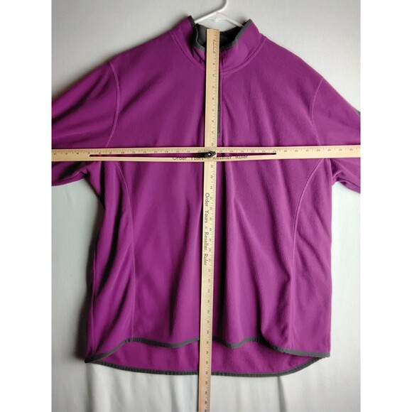 Tri Mountain womans wine colored 1/4 zip pull over sweatshirt XXL arm pocket - Picture 6 of 6